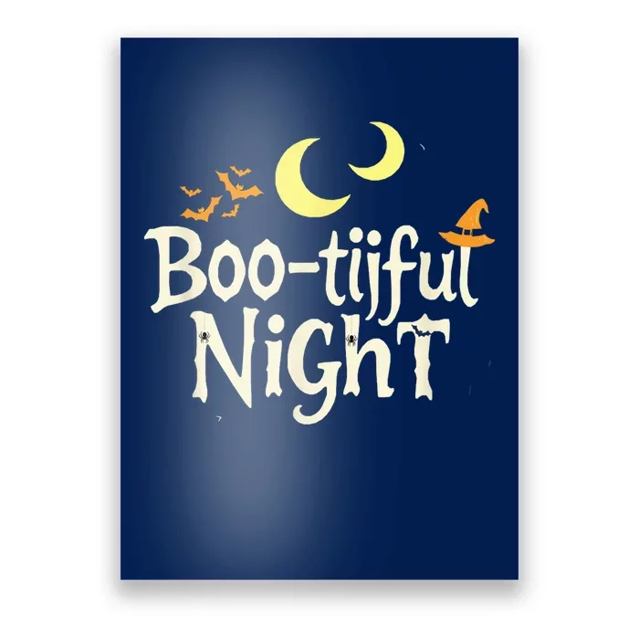 Bootiful Night Halloween Trick Or Treat Poster