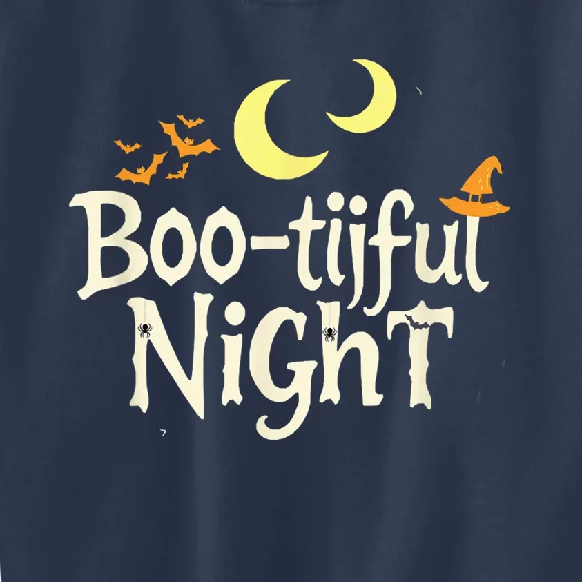 Bootiful Night Halloween Trick Or Treat Kids Sweatshirt