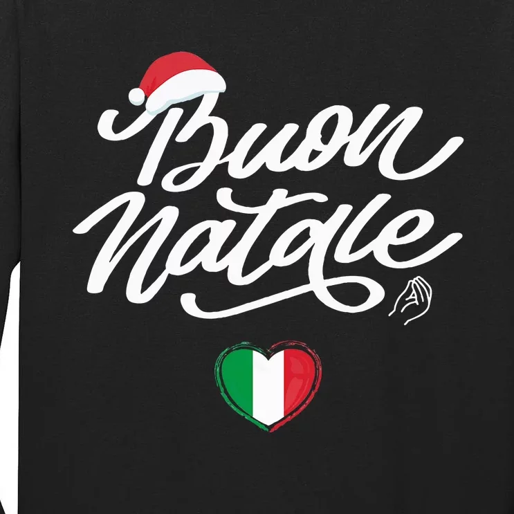 Buon Natale Italian Family Christmas Italy Pride Tall Long Sleeve T-Shirt