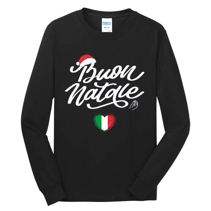 Buon Natale Italian Family Christmas Italy Pride Tall Long Sleeve T-Shirt