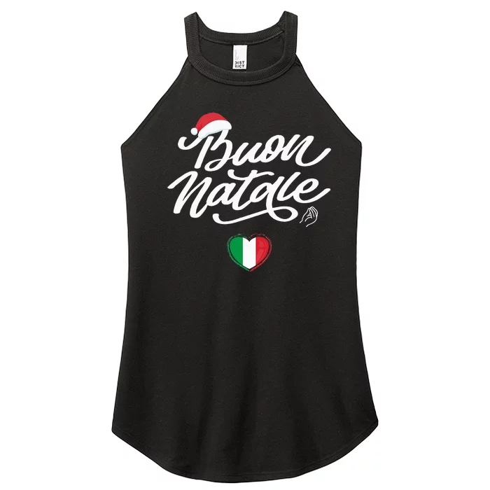 Buon Natale Italian Family Christmas Italy Pride Women’s Perfect Tri Rocker Tank