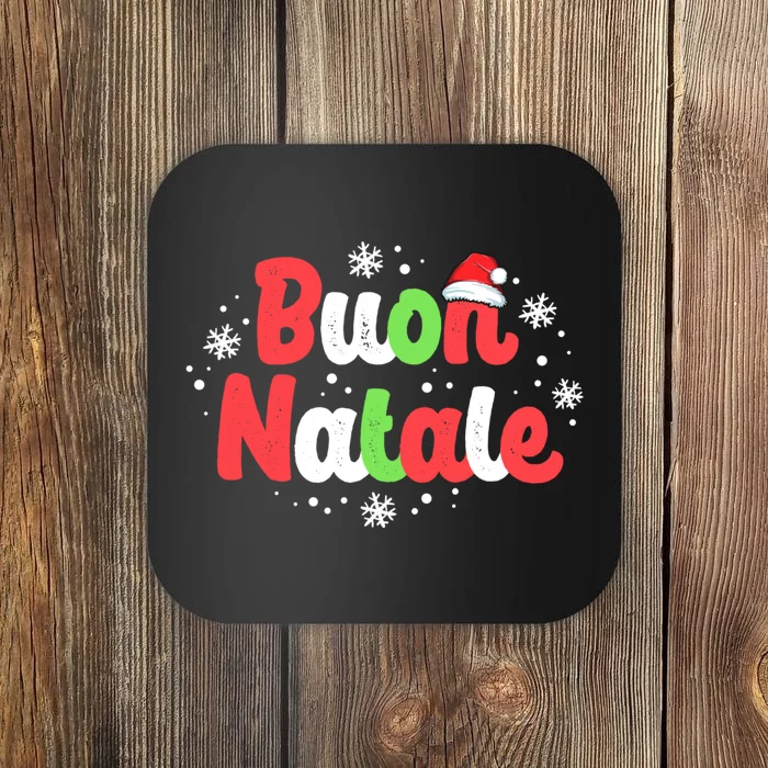 Buon Natale Italy Pride Xmas Holiday Italian Christmas Coaster