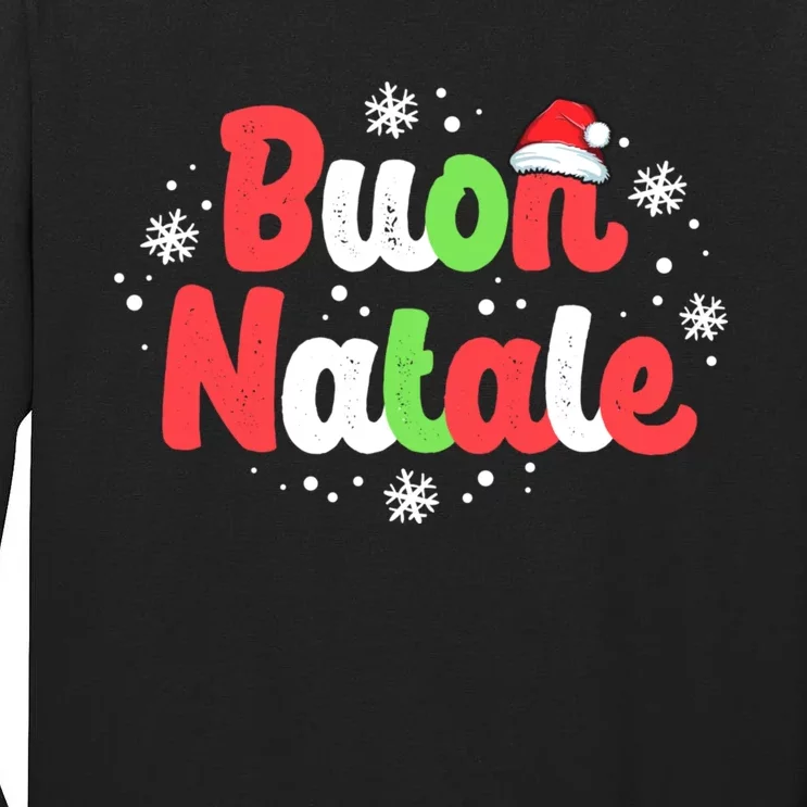 Buon Natale Italy Pride Xmas Holiday Italian Christmas Tall Long Sleeve T-Shirt