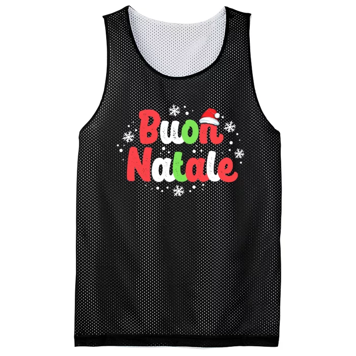 Buon Natale Italy Pride Xmas Holiday Italian Christmas Mesh Reversible Basketball Jersey Tank