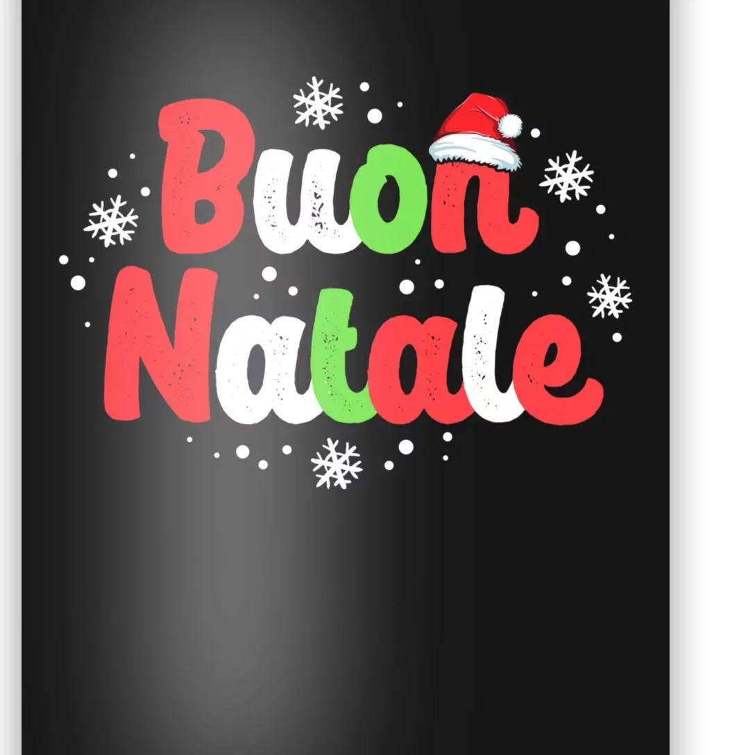Buon Natale Italy Pride Xmas Holiday Italian Christmas Poster