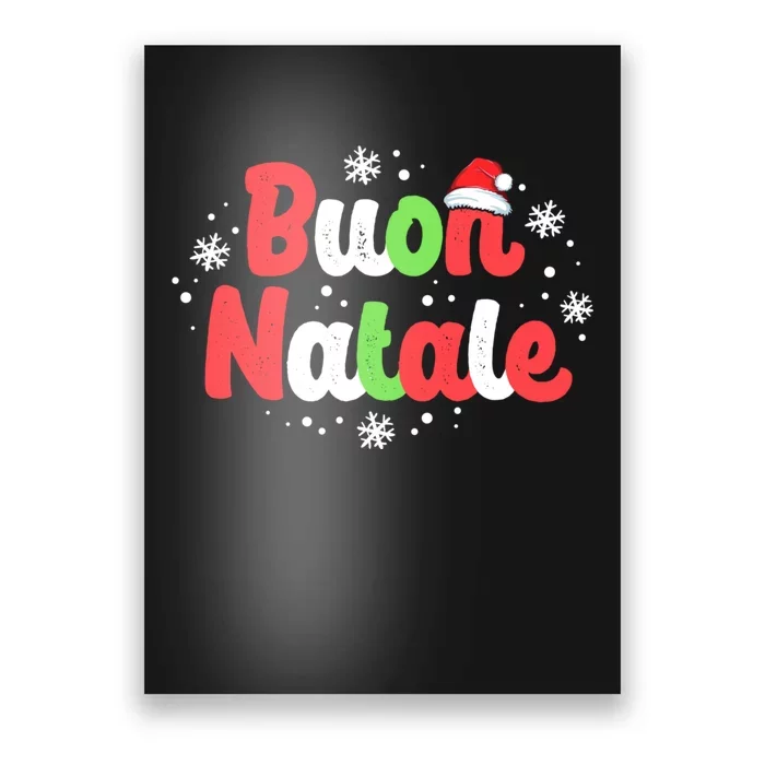 Buon Natale Italy Pride Xmas Holiday Italian Christmas Poster