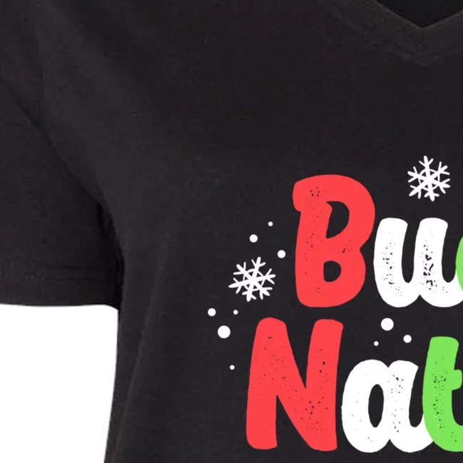 Buon Natale Italy Pride Xmas Holiday Italian Christmas Women's V-Neck Plus Size T-Shirt