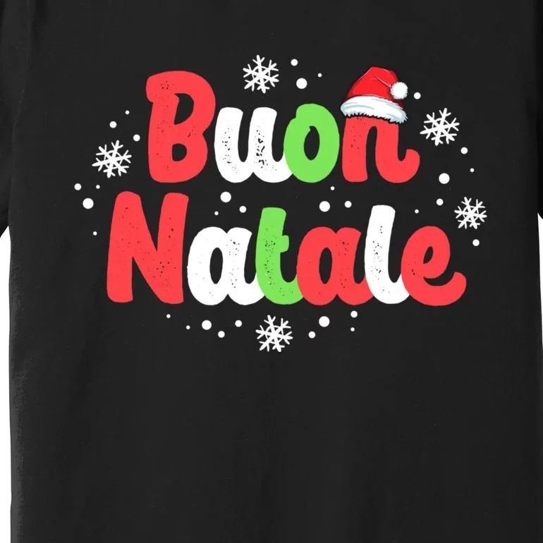 Buon Natale Italy Pride Xmas Holiday Italian Christmas Premium T-Shirt