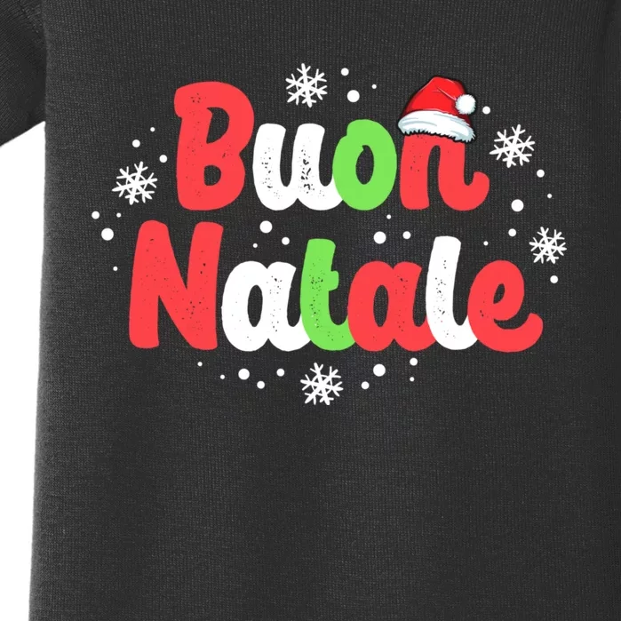 Buon Natale Italy Pride Xmas Holiday Italian Christmas Baby Bodysuit