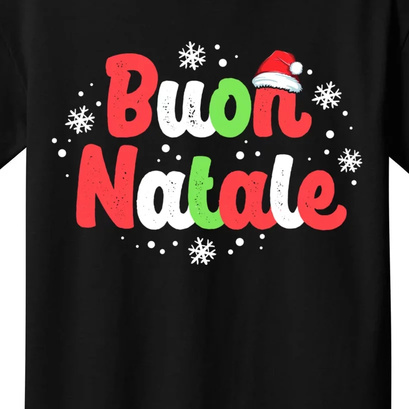 Buon Natale Italy Pride Xmas Holiday Italian Christmas Kids T-Shirt