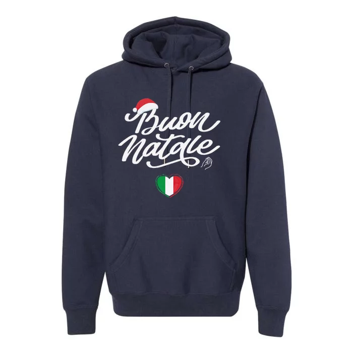 Buon Natale Italian Family Christmas Italy Pride Holiday Premium Hoodie