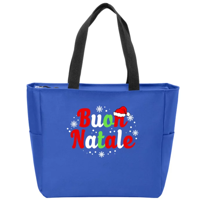 Buon Natale Italy Pride Xmas Holiday Italian Christmas Gift Zip Tote Bag