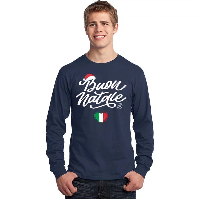 Buon Natale Italian Family Christmas Italy Pride Holiday Tall Long Sleeve T-Shirt