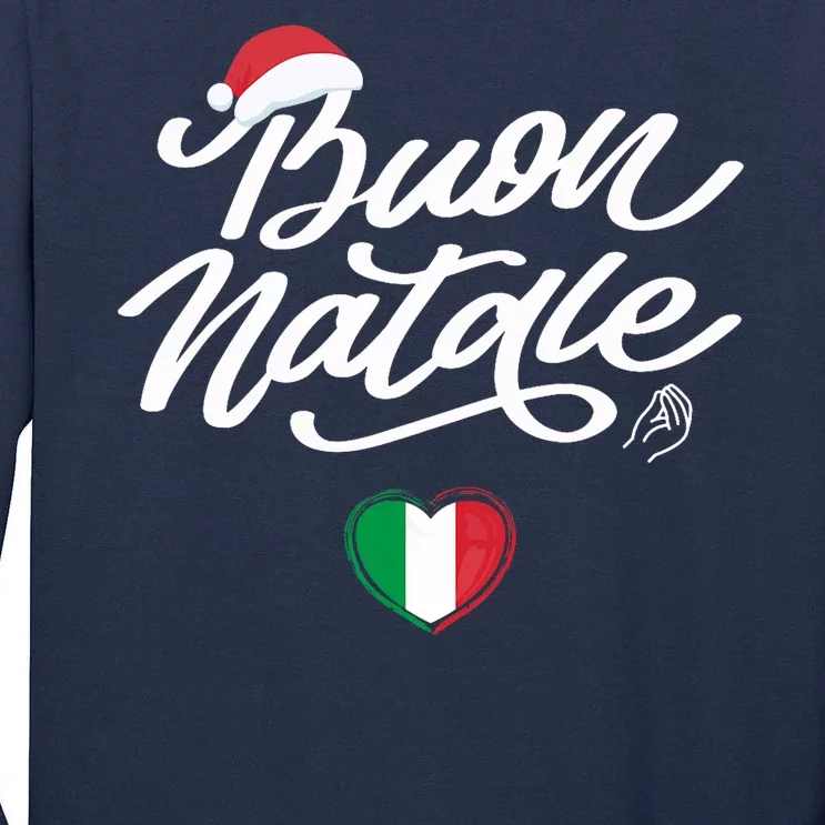 Buon Natale Italian Family Christmas Italy Pride Holiday Tall Long Sleeve T-Shirt