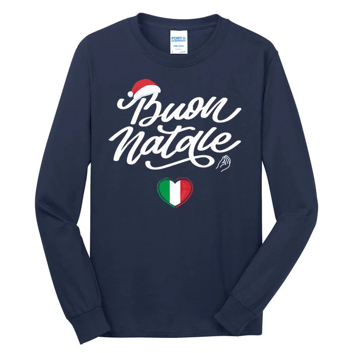 Buon Natale Italian Family Christmas Italy Pride Holiday Tall Long Sleeve T-Shirt