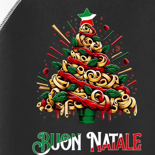 Buon Natale Italian Pasta Christmas Tree Xmas Toddler Fine Jersey T-Shirt