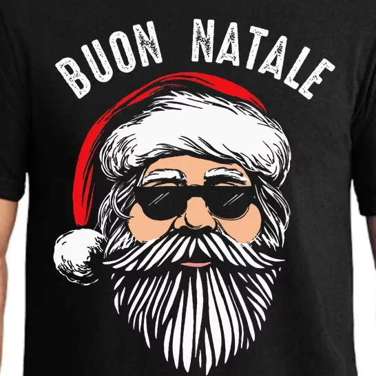 Buon Natale Italian Santa Claus Babbo Funny Christmas Gift Pajama Set