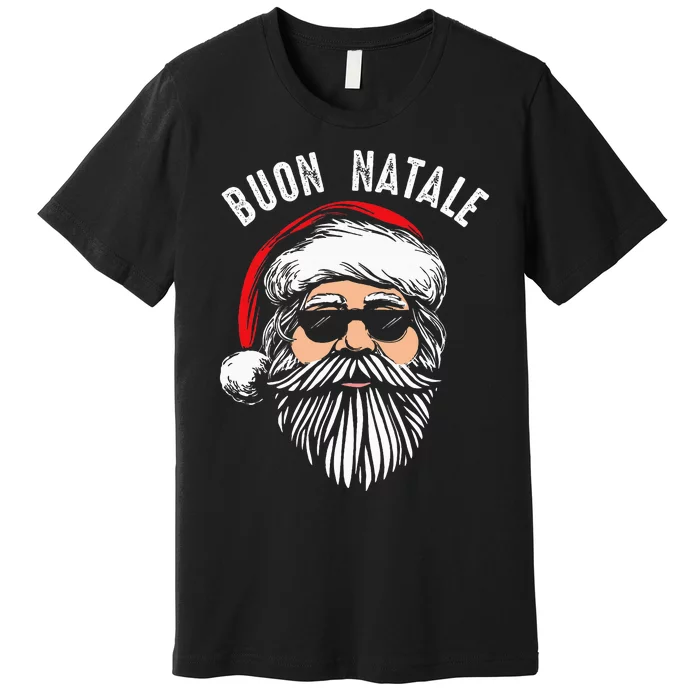 Buon Natale Italian Santa Claus Babbo Funny Christmas Gift Premium T-Shirt