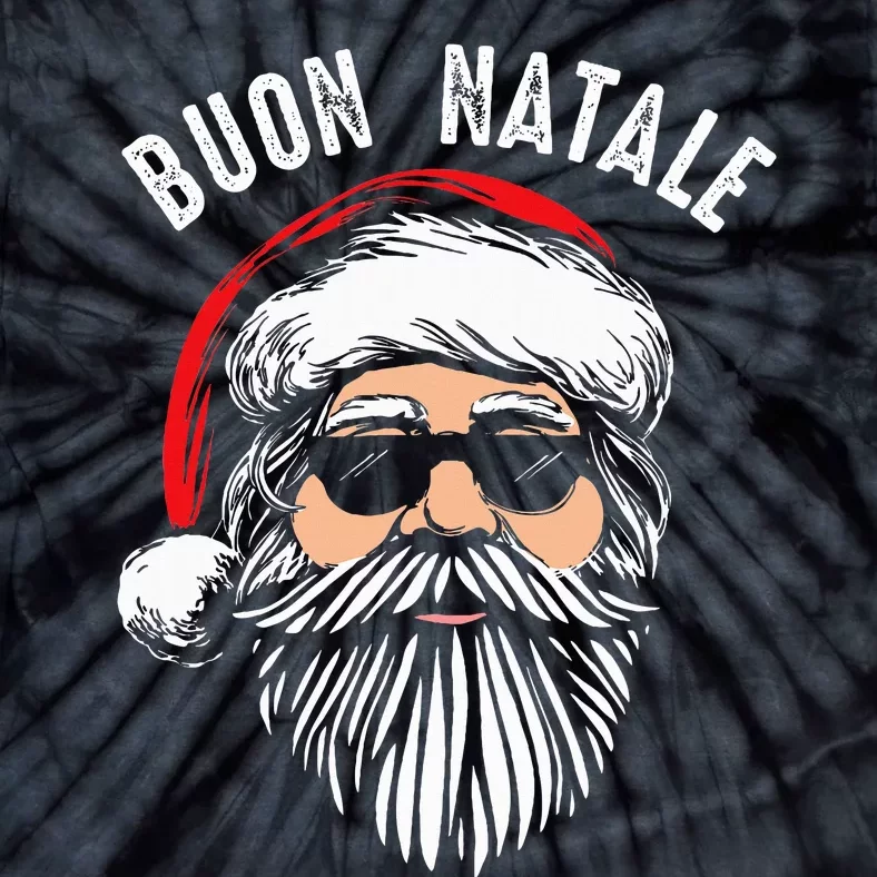 Buon Natale Italian Santa Claus Babbo Funny Christmas Gift Tie-Dye T-Shirt