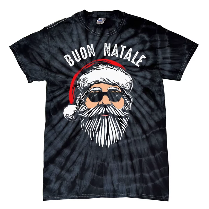 Buon Natale Italian Santa Claus Babbo Funny Christmas Gift Tie-Dye T-Shirt