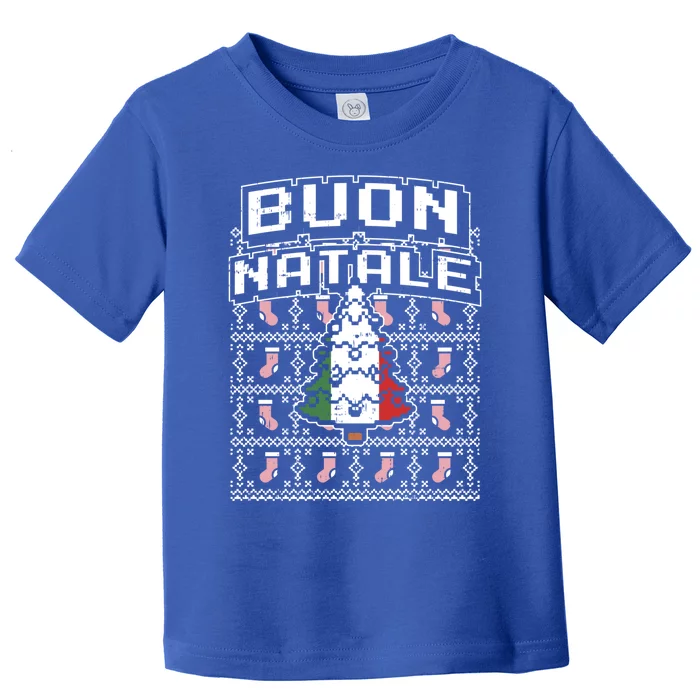 Buon Natale Italian Ugly Christmas Tree Italy Gift Toddler T-Shirt