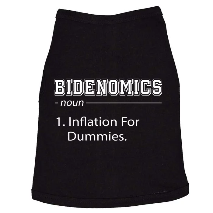 Bidenomics Noun Inflation For Dummies Funny Anti Joe Biden Doggie Tank