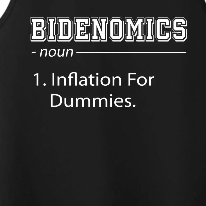 Bidenomics Noun Inflation For Dummies Funny Anti Joe Biden Performance Tank