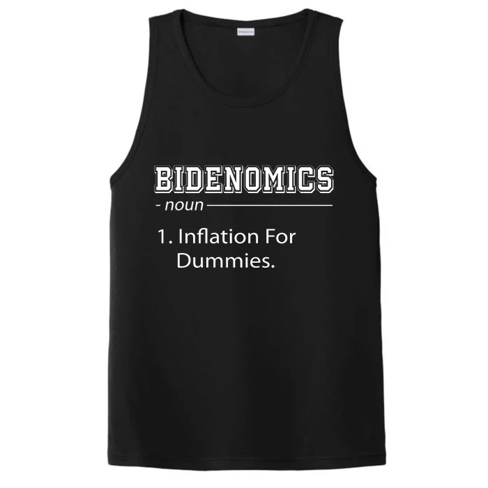 Bidenomics Noun Inflation For Dummies Funny Anti Joe Biden Performance Tank