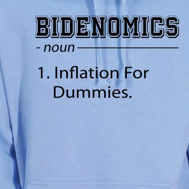 Bidenomics Noun Inflation For Dummies Funny Anti Joe Biden Unisex Surf Hoodie