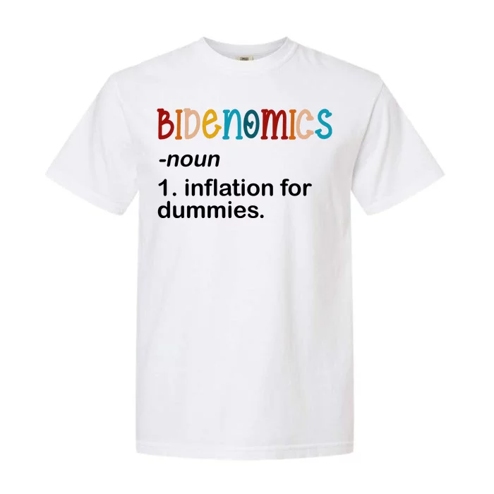 Bidenomics Noun Inflation For Dummies Funny Joe Biden Political Garment-Dyed Heavyweight T-Shirt