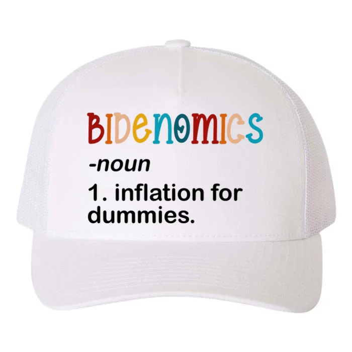 Bidenomics Noun Inflation For Dummies Funny Joe Biden Political Yupoong Adult 5-Panel Trucker Hat