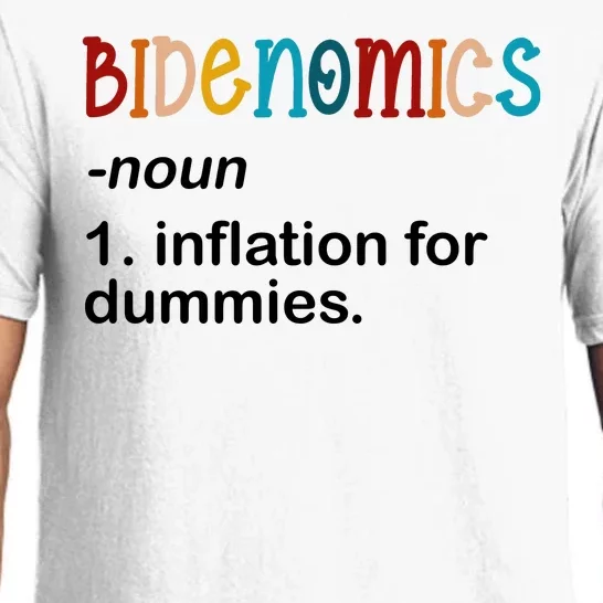 Bidenomics Noun Inflation For Dummies Funny Joe Biden Political Pajama Set