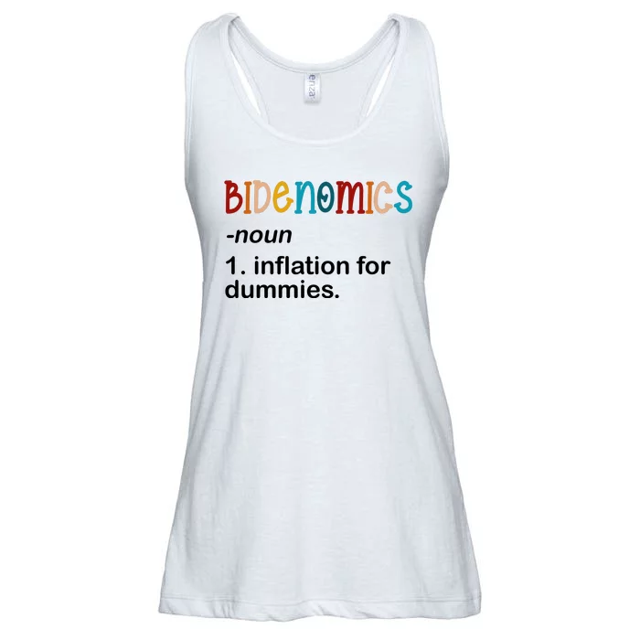 Bidenomics Noun Inflation For Dummies Funny Joe Biden Political Ladies Essential Flowy Tank