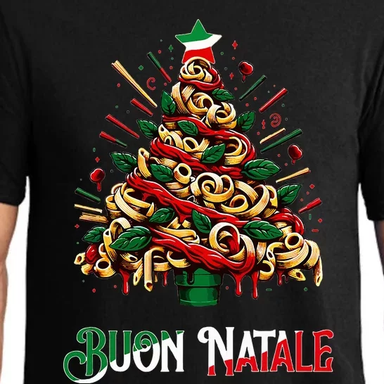 Buon Natale Italian Pasta Christmas Tree Xmas Pajama Set