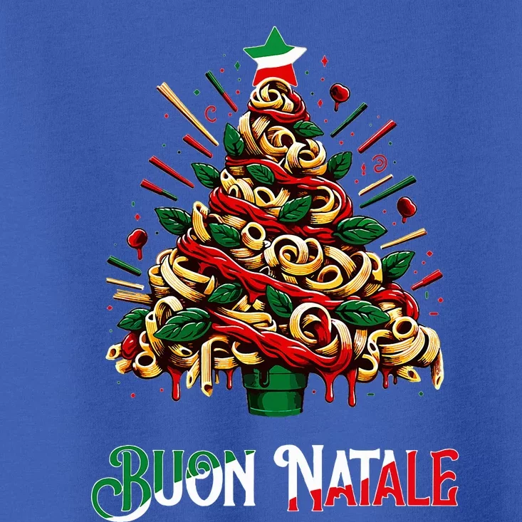 Buon Natale Italian Pasta Christmas Tree Xmas Toddler T-Shirt