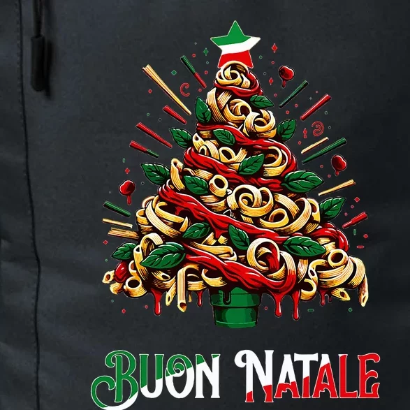 Buon Natale Italian Pasta Christmas Tree Xmas Daily Commute Backpack