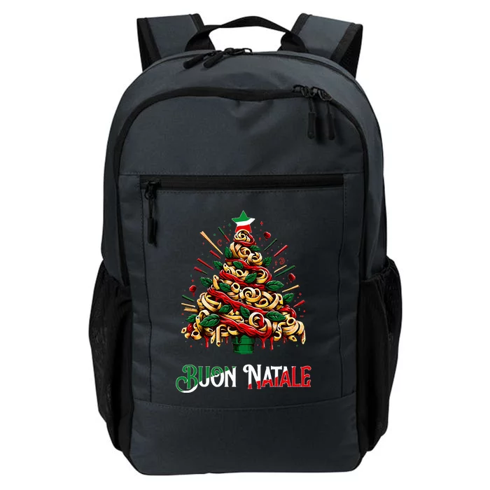 Buon Natale Italian Pasta Christmas Tree Xmas Daily Commute Backpack