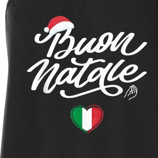 Buon Natale Italian Family Christmas Italy Pride Holiday Women's Racerback Tank