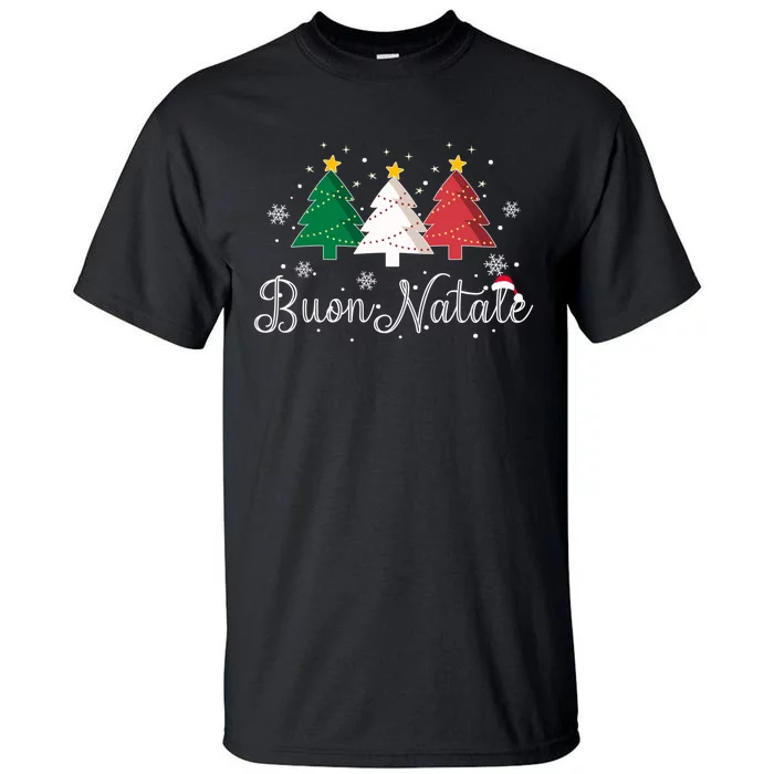 Buon Natale Italian Christmas Tree Xmas Gift Tall T-Shirt