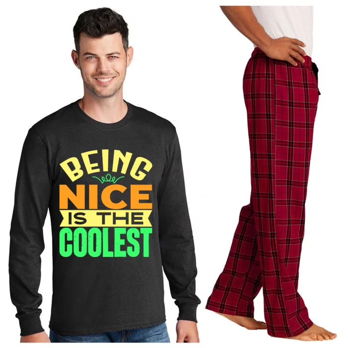 Being Nice Is The Coolest Long Sleeve Pajama Set