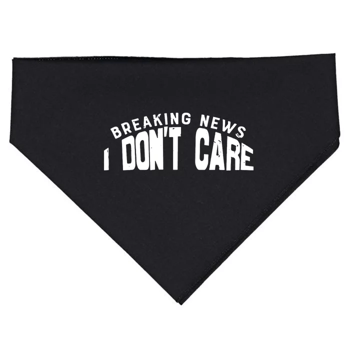 Breaking News I DonT Care USA-Made Doggie Bandana