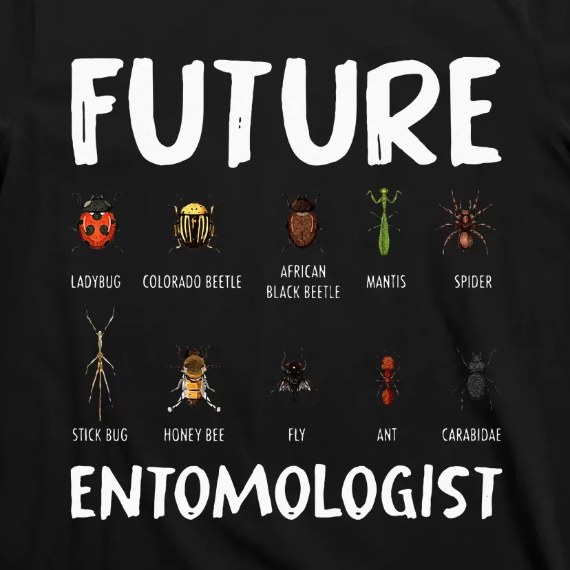 Biology Nerd Insect Collector Future Entomologist Beetle Bug T-Shirt