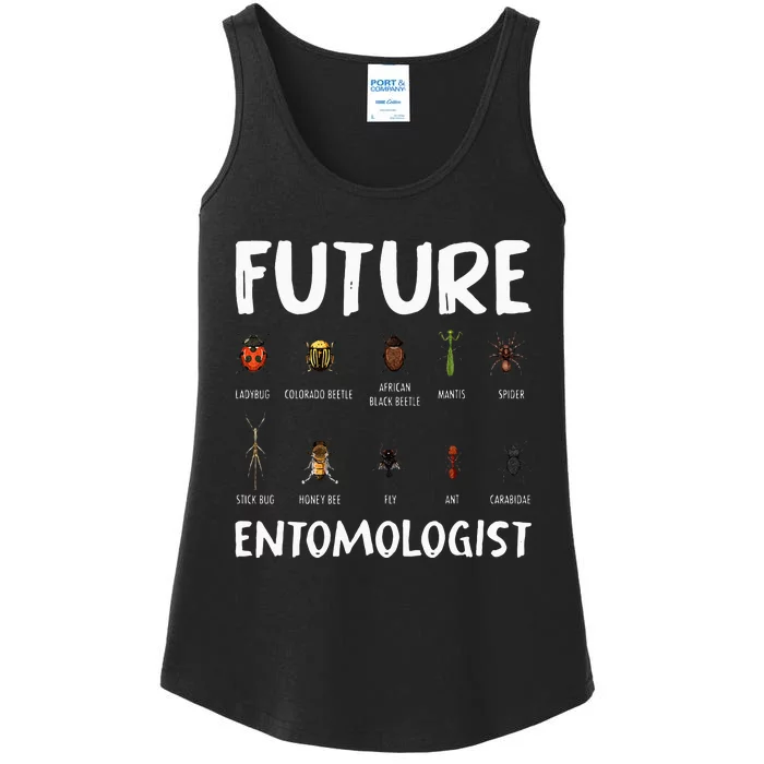 Biology Nerd Insect Collector Future Entomologist Beetle Bug Ladies Essential Tank