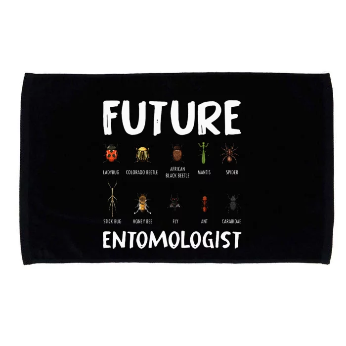 Biology Nerd Insect Collector Future Entomologist Beetle Bug Microfiber Hand Towel