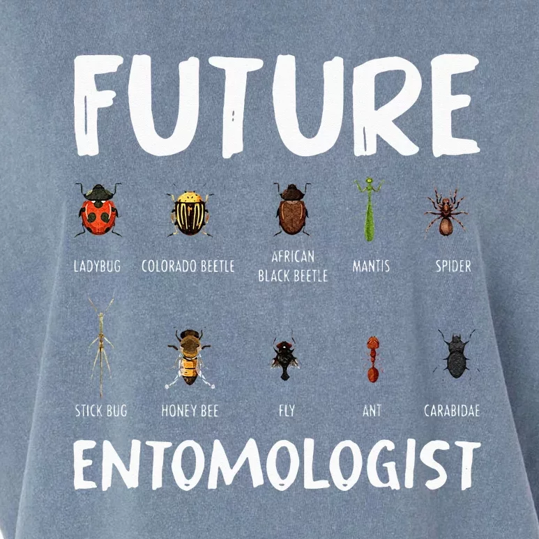 Biology Nerd Insect Collector Future Entomologist Beetle Bug Garment-Dyed Women's Muscle Tee