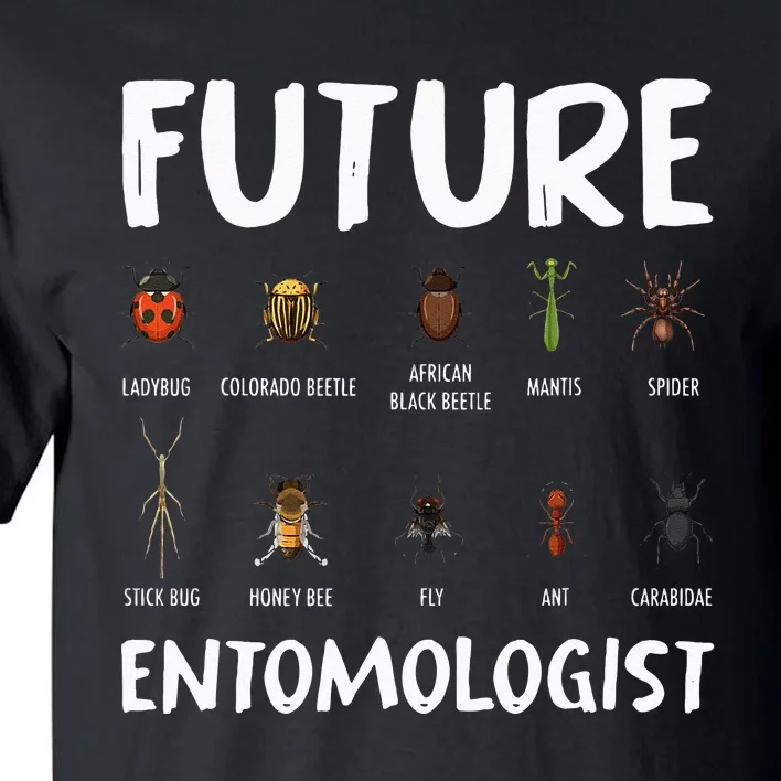 Biology Nerd Insect Collector Future Entomologist Beetle Bug Tall T-Shirt