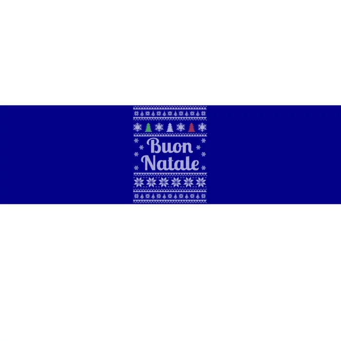 Buon Natale Italian Ugly Christmas Pattern Great Gift Bumper Sticker