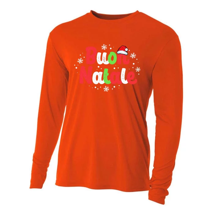 Buon Natale Italy Pride Xmas Holiday Italian Christmas Cooling Performance Long Sleeve Crew