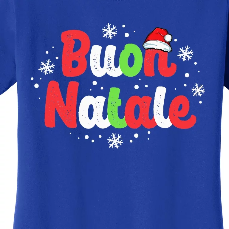 Buon Natale Italy Pride Xmas Holiday Italian Christmas Women's T-Shirt