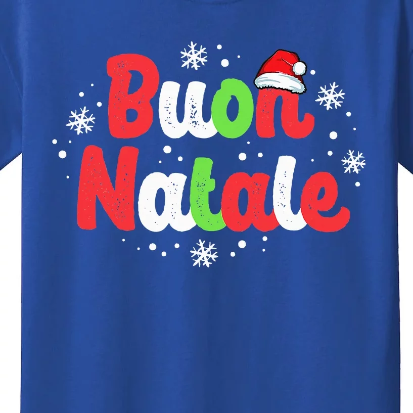 Buon Natale Italy Pride Xmas Holiday Italian Christmas Kids T-Shirt